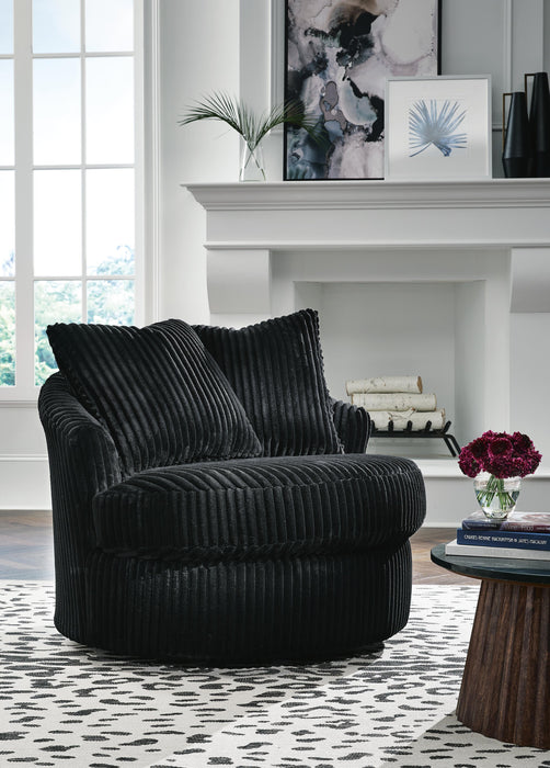 Gramwell Swivel Accent Chair - Venta Furnishings (San Antonio,TX)