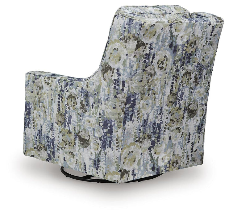 Dustinford Swivel Glider Accent Chair - Venta Furnishings (San Antonio,TX)