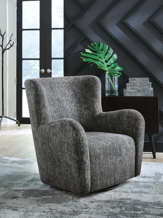 Rowenburg Swivel Glider Accent Chair - Venta Furnishings (San Antonio,TX)