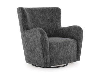Rowenburg Swivel Glider Accent Chair - Venta Furnishings (San Antonio,TX)