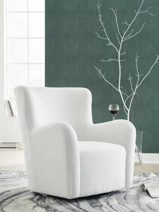 Rowenburg Swivel Glider Accent Chair - Venta Furnishings (San Antonio,TX)