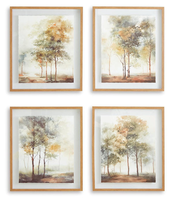 Bryneford Wall Art (Set of 4) - Venta Furnishings (San Antonio,TX)