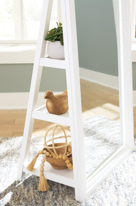 Evesen Floor Standing Mirror/Storage - Venta Furnishings (San Antonio,TX)