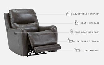 Galahad Power Recliner - Venta Furnishings (San Antonio,TX)