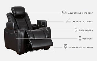 Party Time Power Recliner - Venta Furnishings (San Antonio,TX)