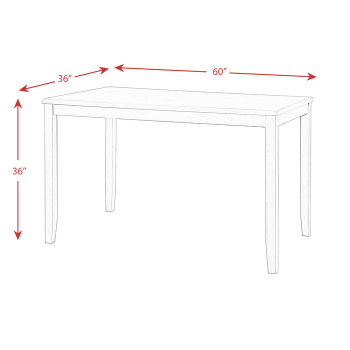 Alex 60" 7Pc Counter Dining Set - Venta Furnishings (San Antonio,TX)