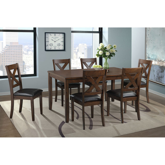 Alex 60" 7pcs Dining Set - Venta Furnishings (San Antonio,TX)