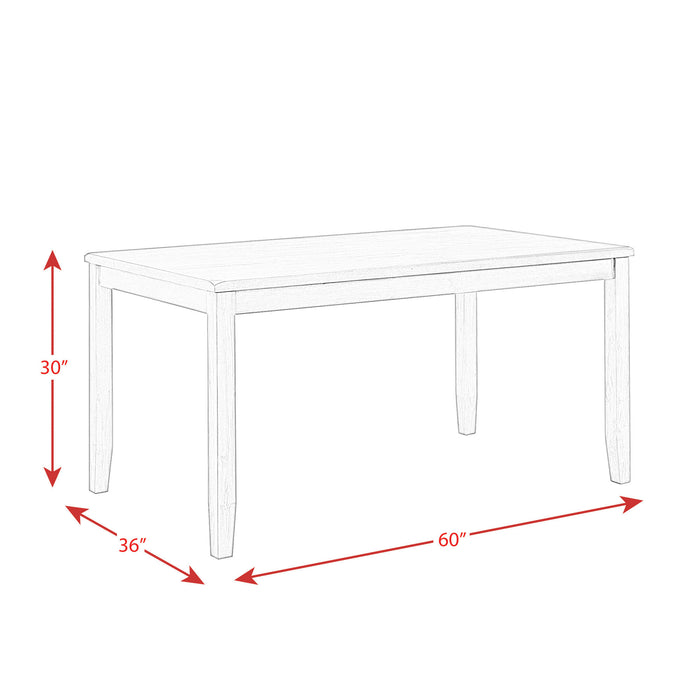 Alex 60" 7pcs Dining Set - Venta Furnishings (San Antonio,TX)
