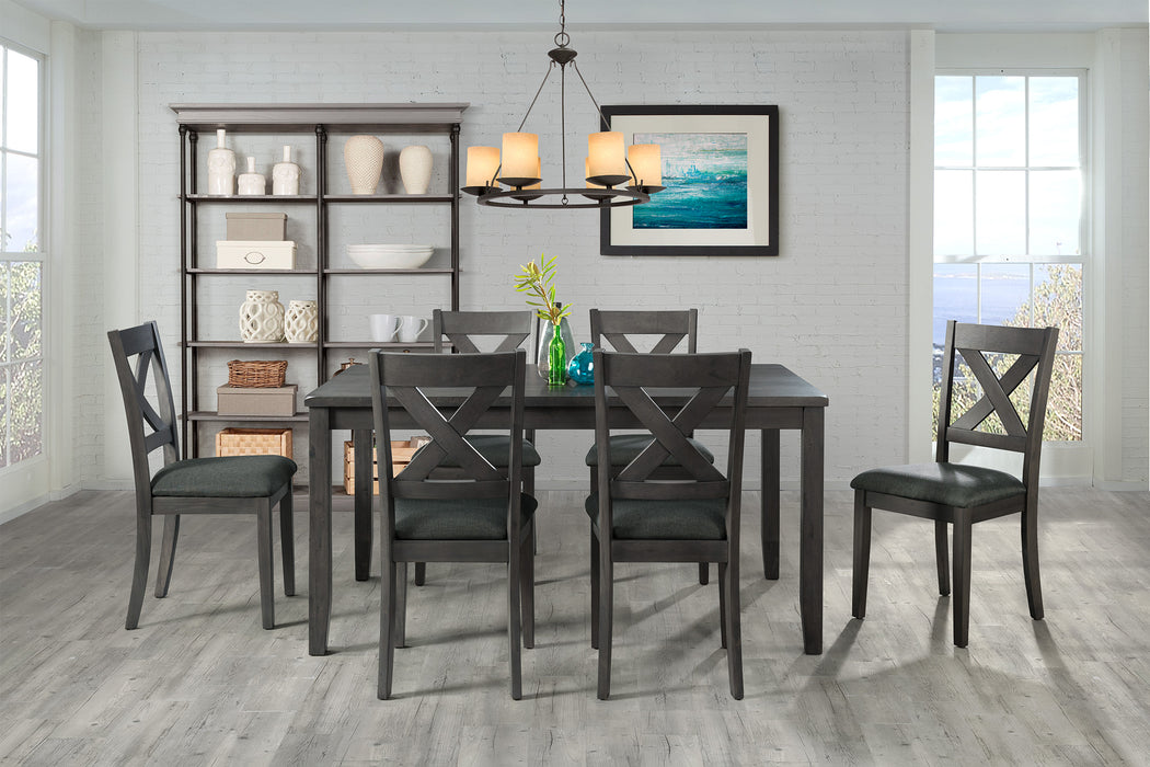 Alex Dining Side Chair Grey (2 PER PACK) - Venta Furnishings (San Antonio,TX)