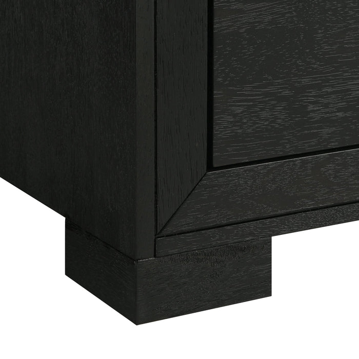 Allan 2-Drawer Nightstand in Black