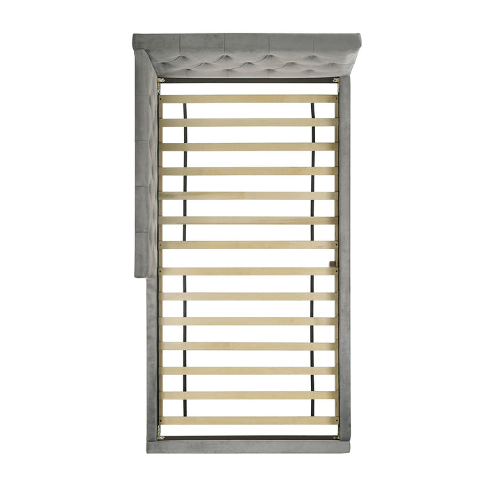 Amberley UPH Corner Bed with LED and USB - Venta Furnishings (San Antonio,TX)