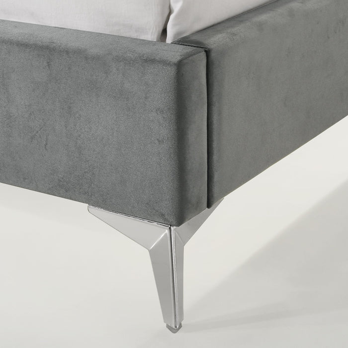 Amberley UPH Corner Bed with LED and USB - Venta Furnishings (San Antonio,TX)