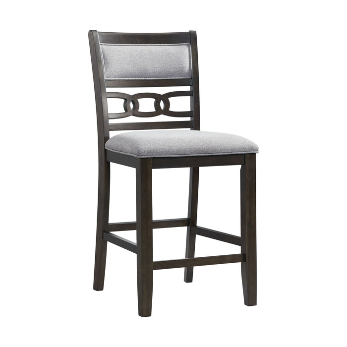 Amherst Counter Side Chair W/Fabric Cushion Dark Finish (2 Per Pack) - Venta Furnishings (San Antonio,TX)