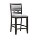 Amherst Counter Side Chair W/Fabric Cushion Dark Finish (2 Per Pack) - Venta Furnishings (San Antonio,TX)