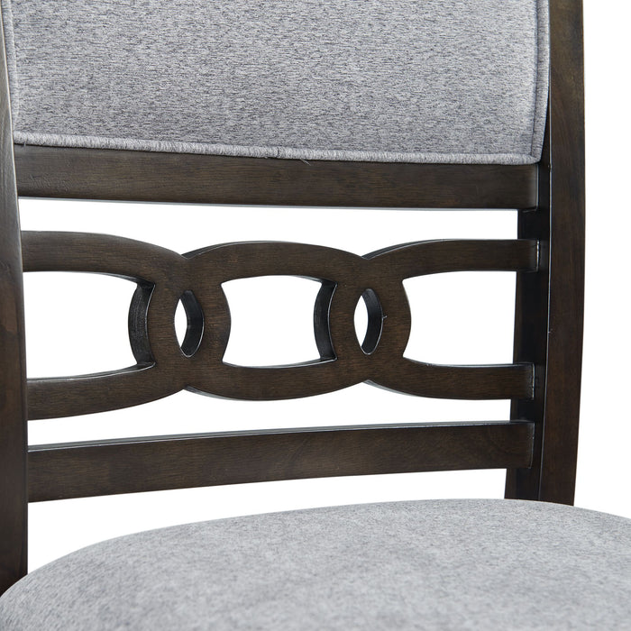 Amherst Counter Side Chair W/Fabric Cushion Dark Finish (2 Per Pack) - Venta Furnishings (San Antonio,TX)