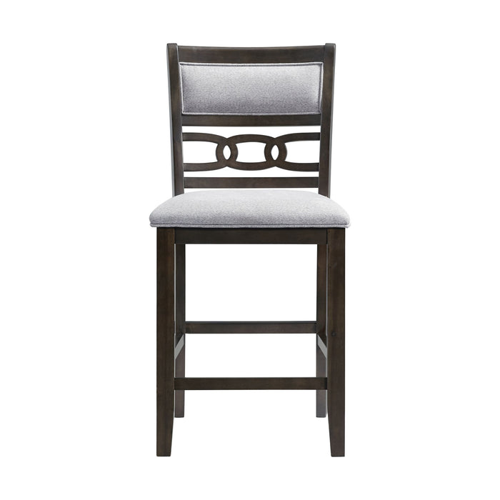 Amherst Counter Side Chair W/Fabric Cushion Dark Finish (2 Per Pack) - Venta Furnishings (San Antonio,TX)