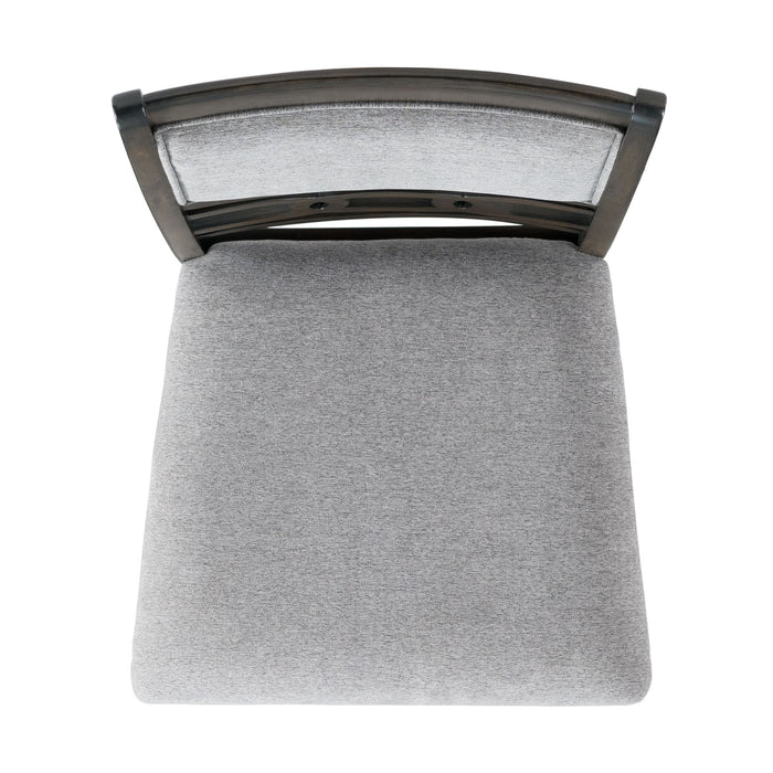 Amherst Counter Side Chair W/Fabric Cushion Dark Finish (2 Per Pack) - Venta Furnishings (San Antonio,TX)