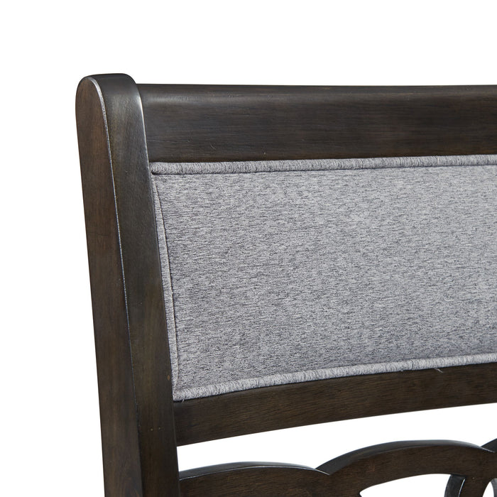 Amherst Counter Side Chair W/Fabric Cushion Dark Finish (2 Per Pack) - Venta Furnishings (San Antonio,TX)