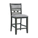 Amherst Counter Height Dining Set in Grey-Table & Four PU Chairs - Venta Furnishings (San Antonio,TX)