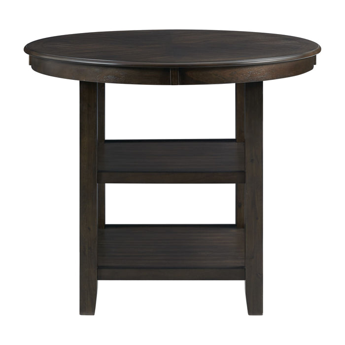 Amherst Counter Table w/Wood Leg Dark Finish - Venta Furnishings (San Antonio,TX)