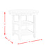 Amherst Counter Table w/Wood Leg White Finish - Venta Furnishings (San Antonio,TX)