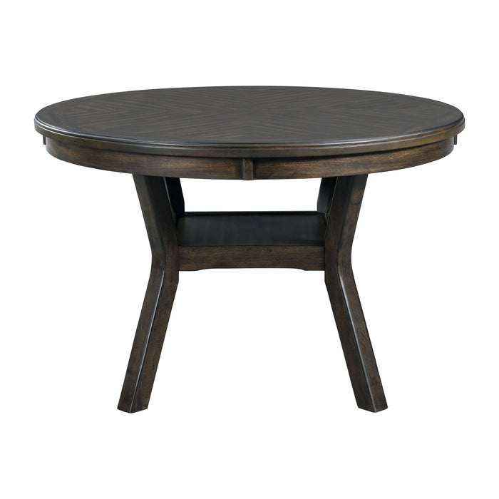Amherst Dining Table w/Wood Leg Dark Finish - Venta Furnishings (San Antonio,TX)