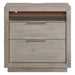 Arcadia 2-Drawer Nightstand with USB in Grey - Venta Furnishings (San Antonio,TX)