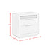 Arcadia 2-Drawer Nightstand with USB in Grey - Venta Furnishings (San Antonio,TX)