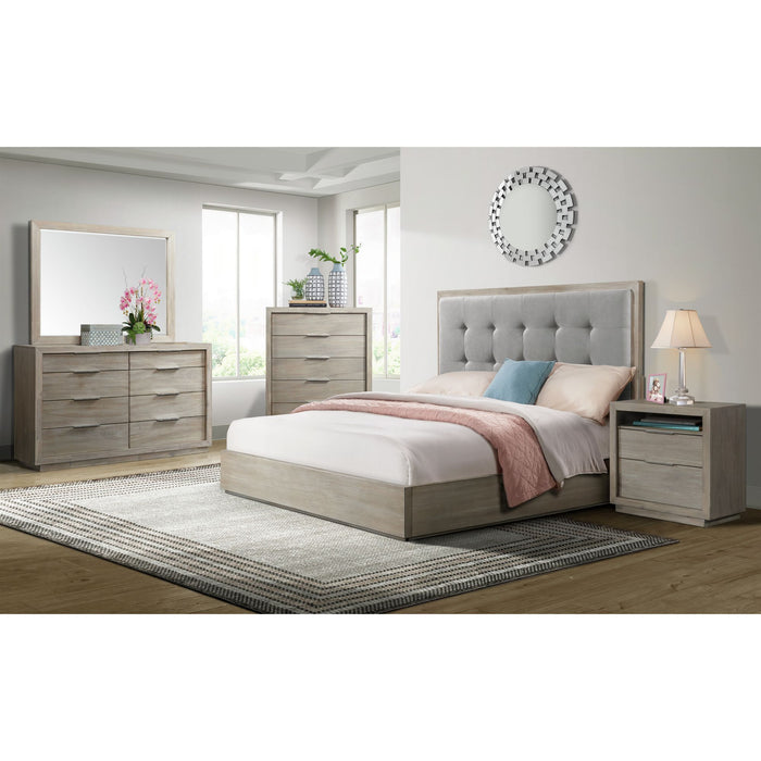 Arcadia Dresser & Mirror Set in Grey - Venta Furnishings (San Antonio,TX)