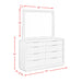 Arcadia Dresser & Mirror Set in Grey - Venta Furnishings (San Antonio,TX)