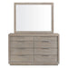 Arcadia Dresser & Mirror Set in Grey - Venta Furnishings (San Antonio,TX)