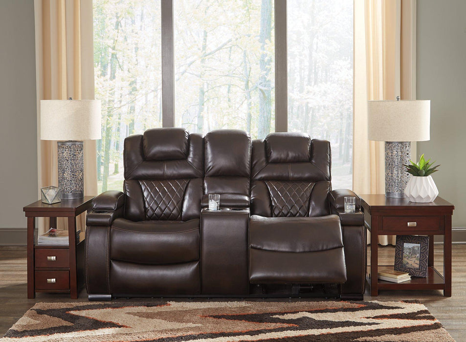 Warnerton Power Reclining Loveseat with Console