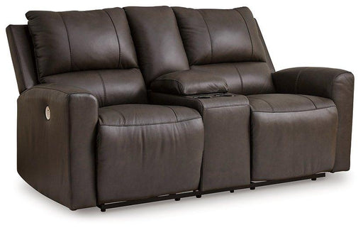 Boxmere Power Reclining Loveseat with Console - Venta Furnishings (San Antonio,TX)