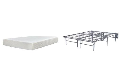 10 Inch Chime Memory Foam Mattress Set - Venta Furnishings (San Antonio,TX)
