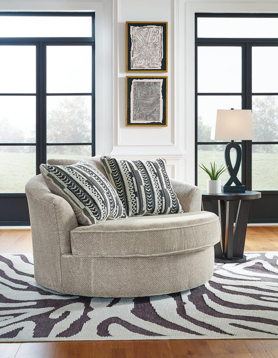 Calnita Oversized Swivel Accent Chair - Venta Furnishings (San Antonio,TX)