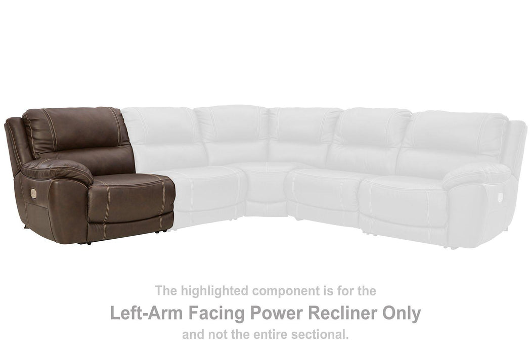 Dunleith Power Reclining Loveseat with Console - Venta Furnishings (San Antonio,TX)