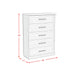 Avalanche 5-Drawer Chest in Antique White - Venta Furnishings (San Antonio,TX)