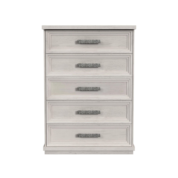 Avalanche 5-Drawer Chest in Antique White - Venta Furnishings (San Antonio,TX)