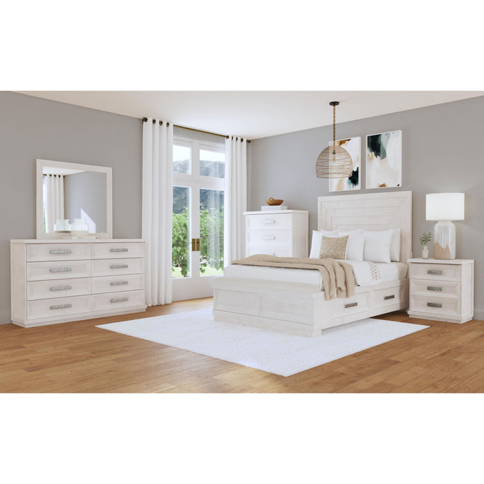 Avalanche 5-Drawer Chest in Antique White - Venta Furnishings (San Antonio,TX)