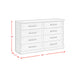 Avalanche 8-Drawer Dresser in Antique White - Venta Furnishings (San Antonio,TX)