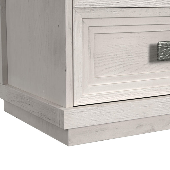 Avalanche Dresser and Mirror Set in Antique White - Venta Furnishings (San Antonio,TX)