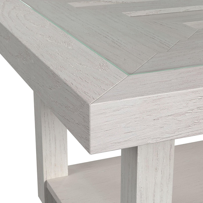 Avalanche 3PC Occasional Table Set in Antique White-Coffee Table, End Table & Sofa Table - Venta Furnishings (San Antonio,TX)