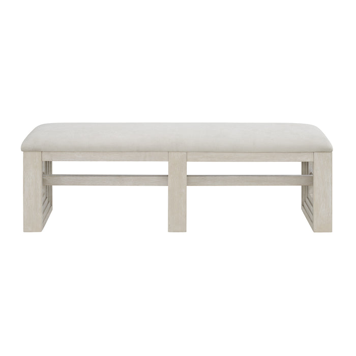 Avalanche Dining Bench in Antique White - Venta Furnishings (San Antonio,TX)