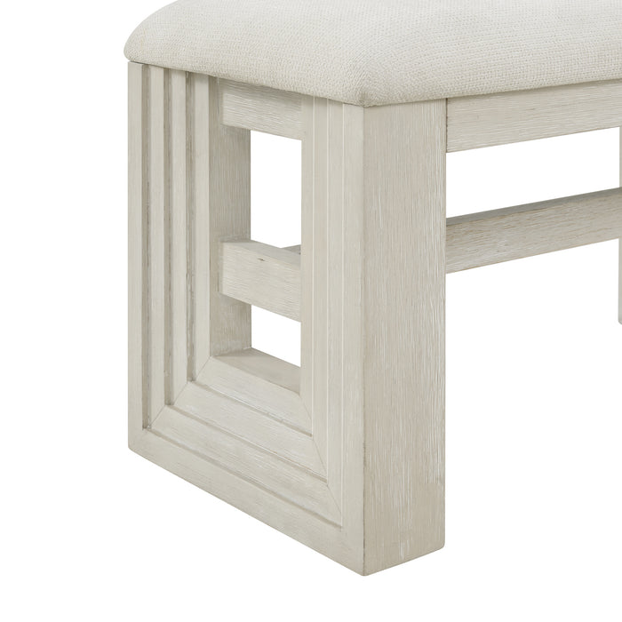 Avalanche Dining Bench in Antique White - Venta Furnishings (San Antonio,TX)