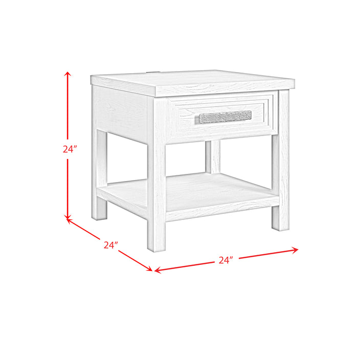 Avalanche 3PC Occasional Table Set in Antique White-Coffee Table, End Table & Sofa Table - Venta Furnishings (San Antonio,TX)