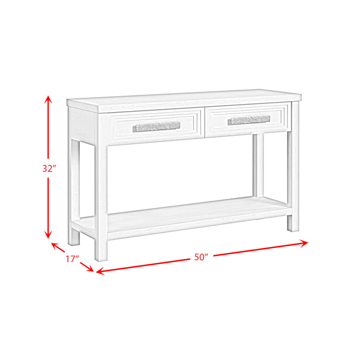Avalanche 3PC Occasional Table Set in Antique White-Coffee Table, End Table & Sofa Table - Venta Furnishings (San Antonio,TX)