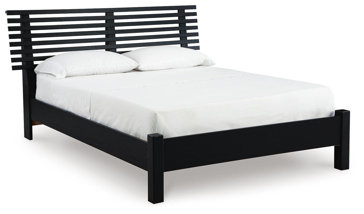 Danziar Queen Slat Bed - Venta Furnishings (San Antonio,TX)