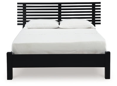Danziar Queen Slat Bed - Venta Furnishings (San Antonio,TX)