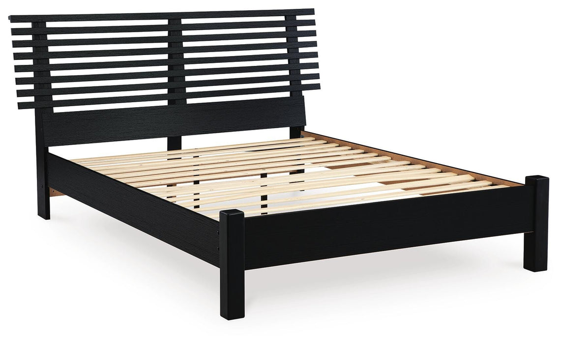 Danziar Queen Slat Bed - Venta Furnishings (San Antonio,TX)