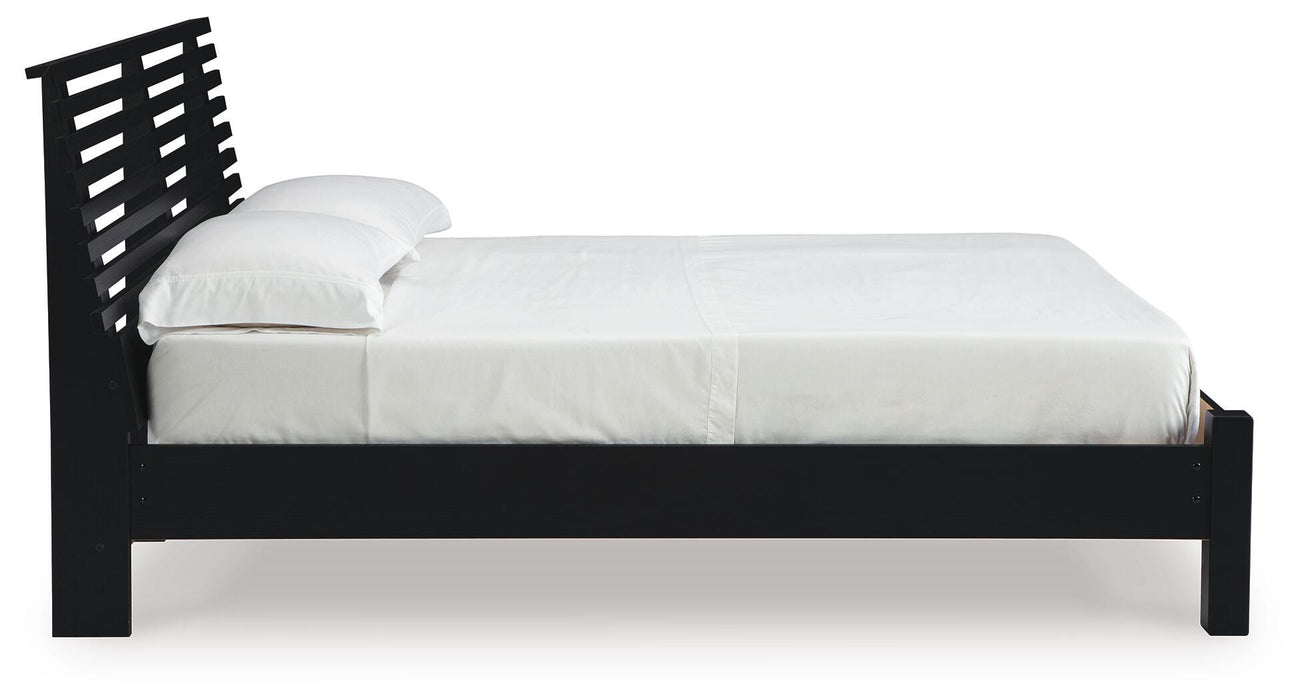 Danziar Queen Slat Bed - Venta Furnishings (San Antonio,TX)